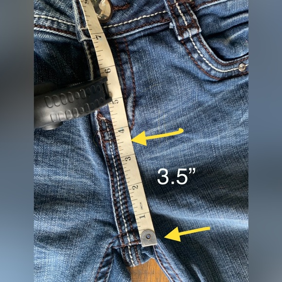 LA IDOL with LOTS of Rhinestones. Ladies capris Size 9 - Picture 10 of 12